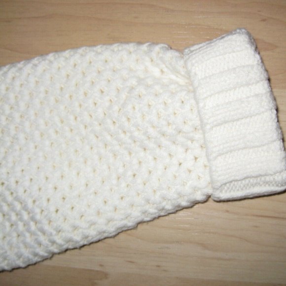 bebe Oversized Hip Length Cowl Neck Cream Ivory Sweater Size Small S NWT - Picture 4 of 4